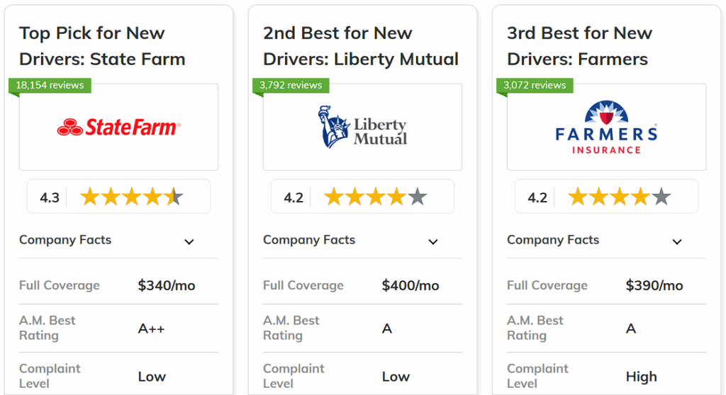 best auto insurance for new drivers