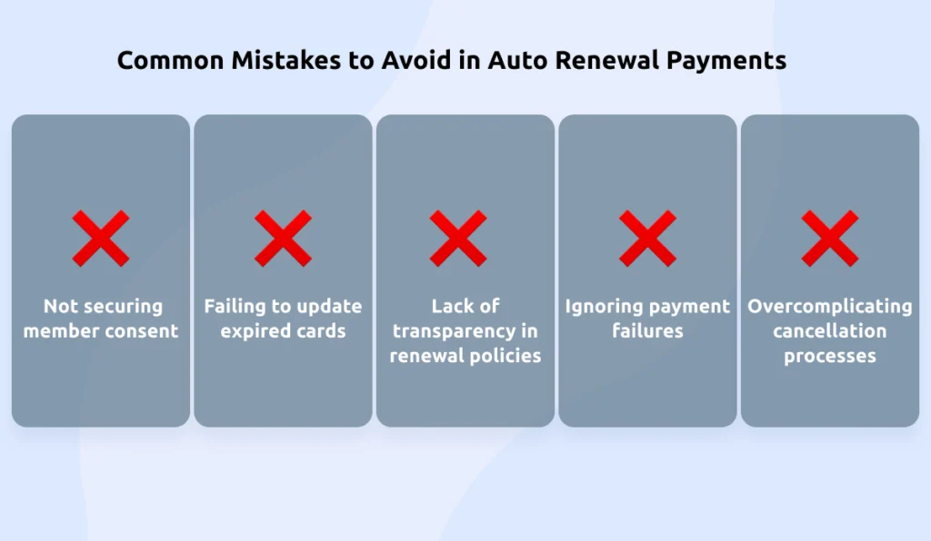 common mistakes in renewals