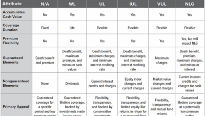 comparing policy terms from different insurers