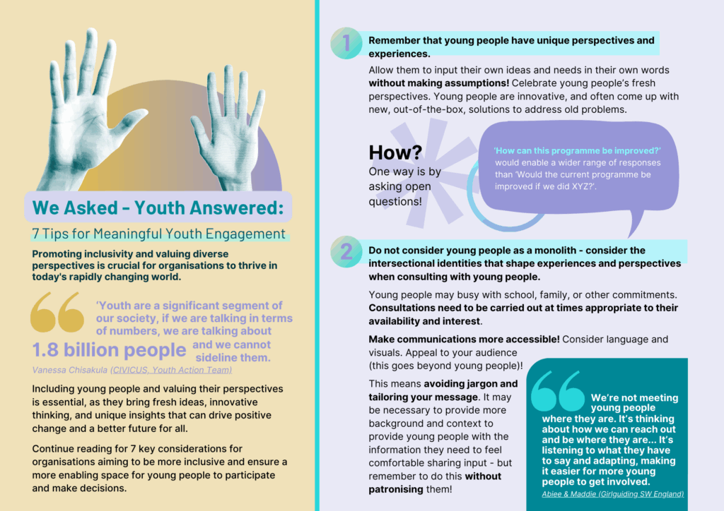 key considerations for young adults