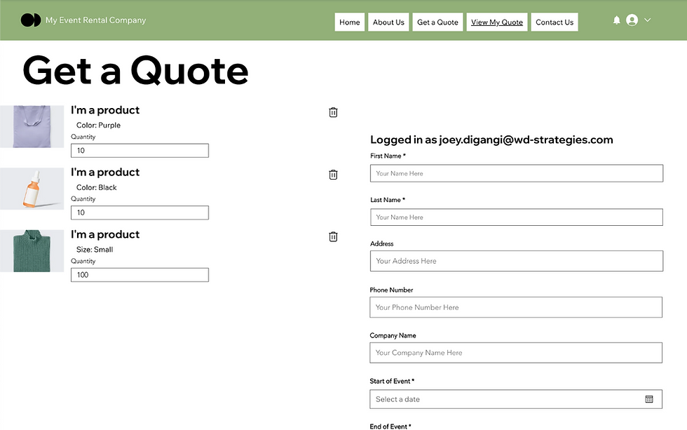 step by step for getting quotes online