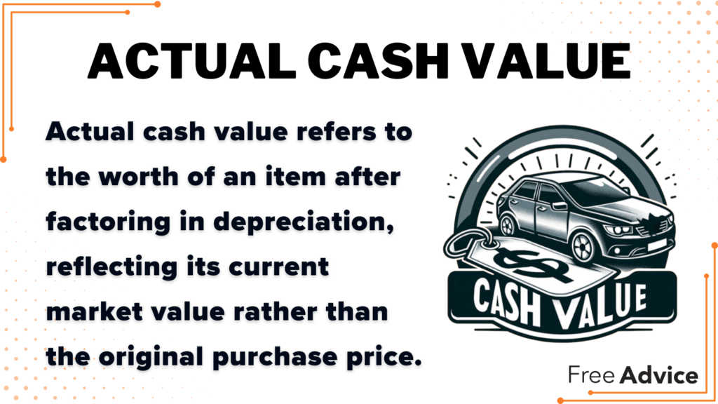 what actual cash value means for cars