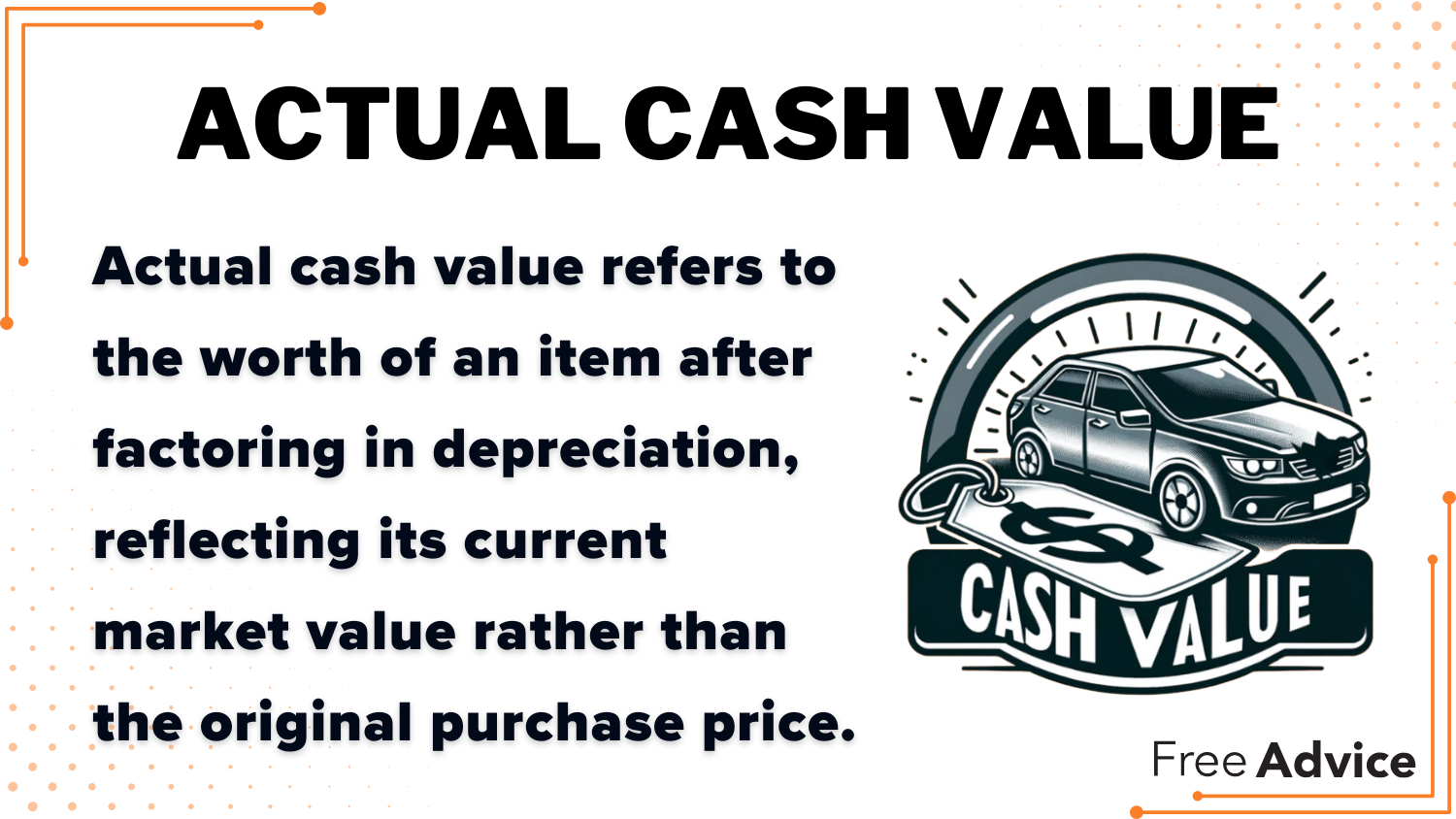 what actual cash value means for cars